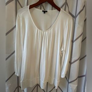 Talbots White Long Sleeve Blouse